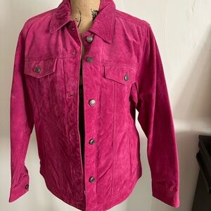 Denim&Co. Pink Suede Jacket